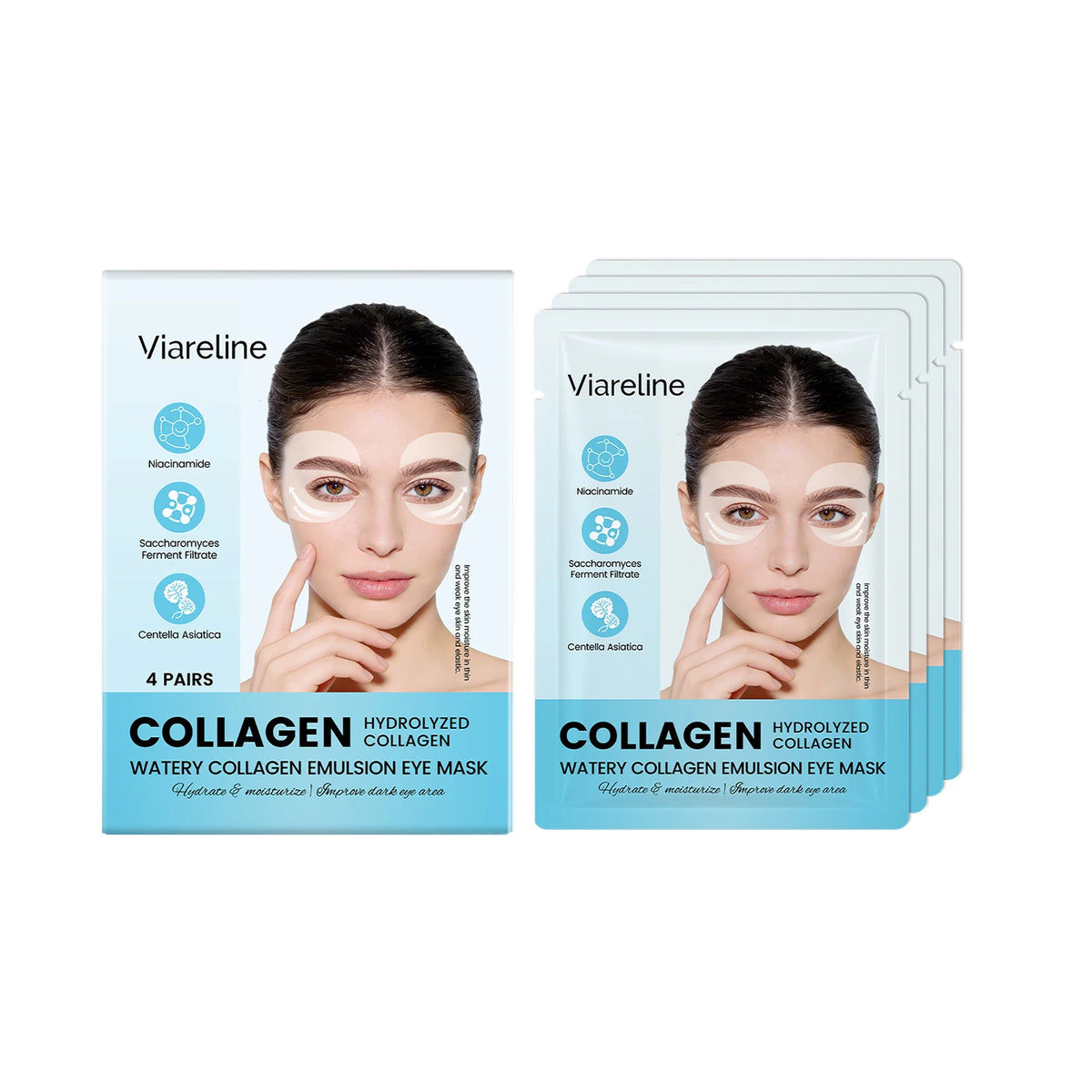 SWANS Collagen Eye Patches – Hydrate, Firm & Brighten Eye Patches Mask SWANS 4pcs