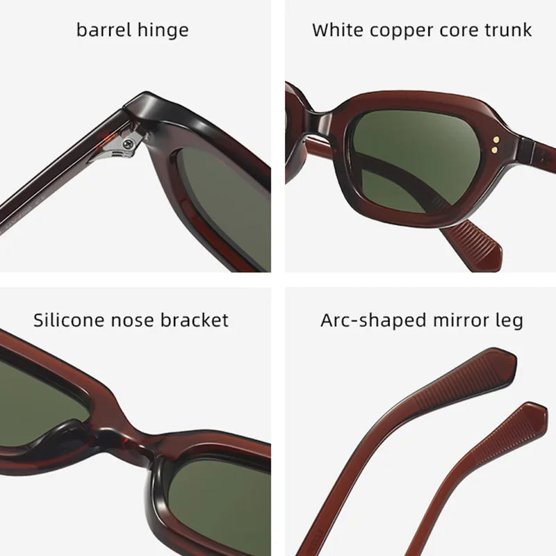 Y2K Rivet Irregular Sunglasses – Unisex Punk Vintage Shades Fashion Sunglasses SWANS