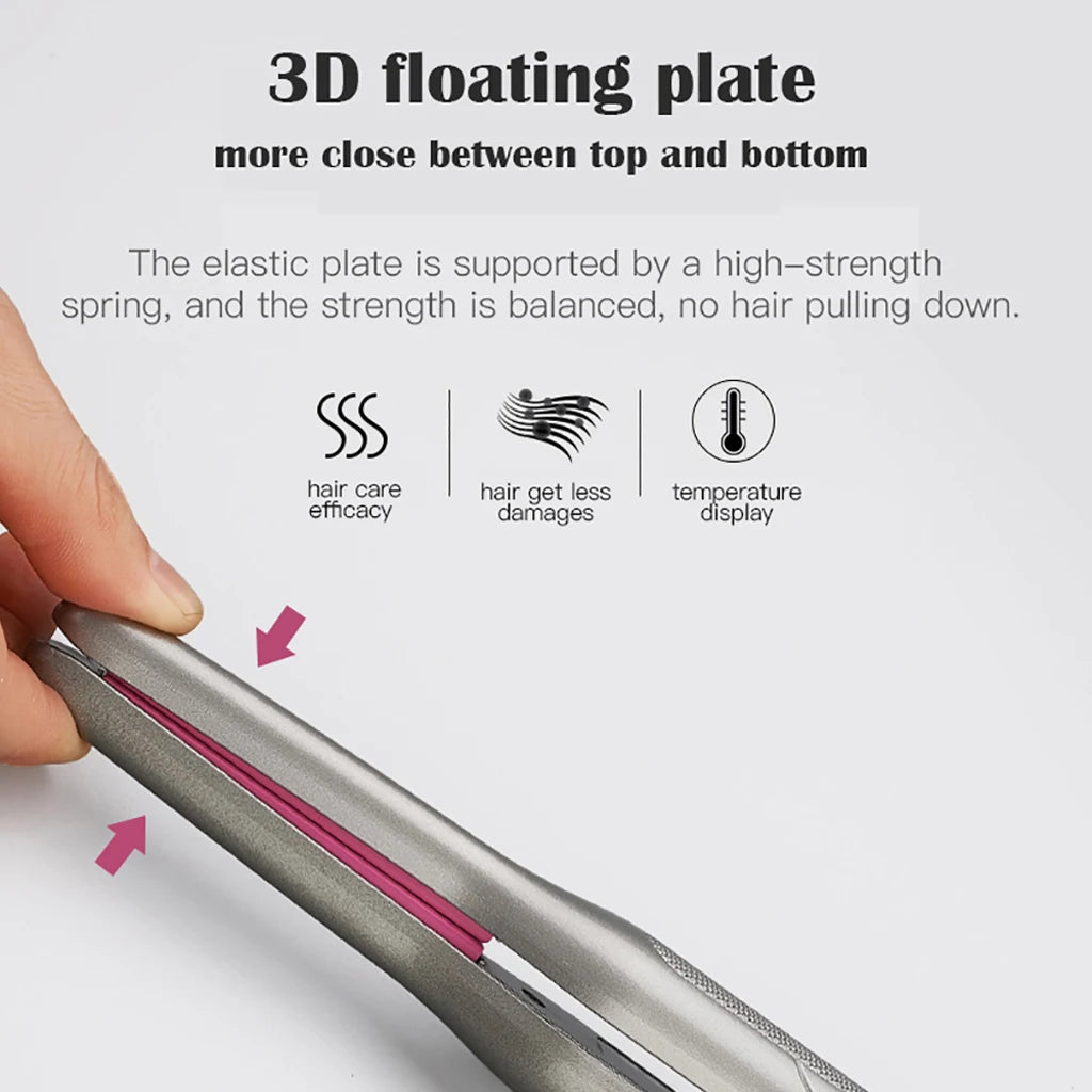 YIBER Mini Pencil Flat Iron – Travel Hair Straightener & Curler Mini Hair Straightener SWANS