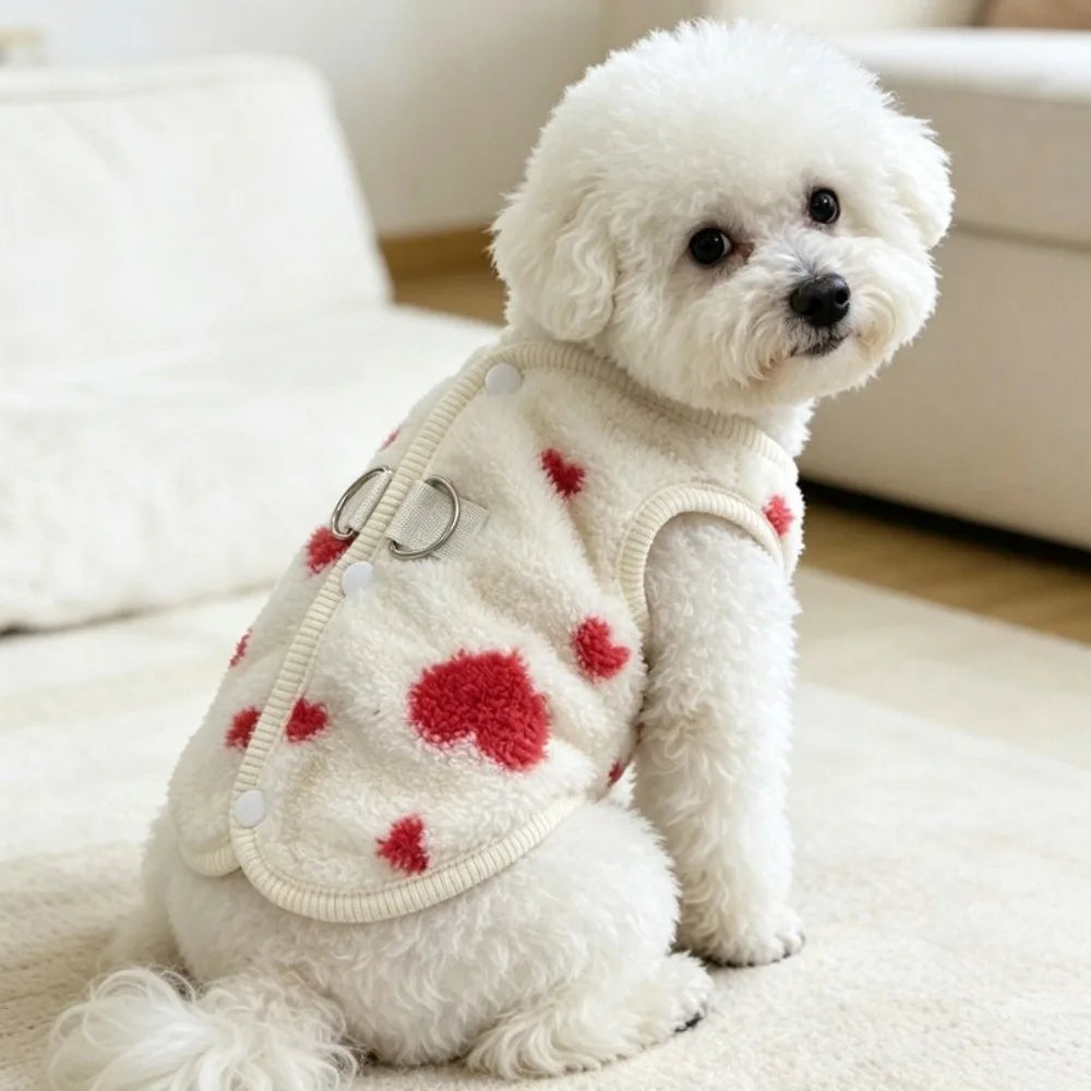 Windproof Fleece-Lined Dog Coat – Warm Winter Pet Hoodie Pet Winter Coat SWANS Red M