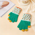 SWANS Fleece-Lined Touchscreen Winter Gloves – Windproof Touchscreen Winter Gloves SWANS Green One Size