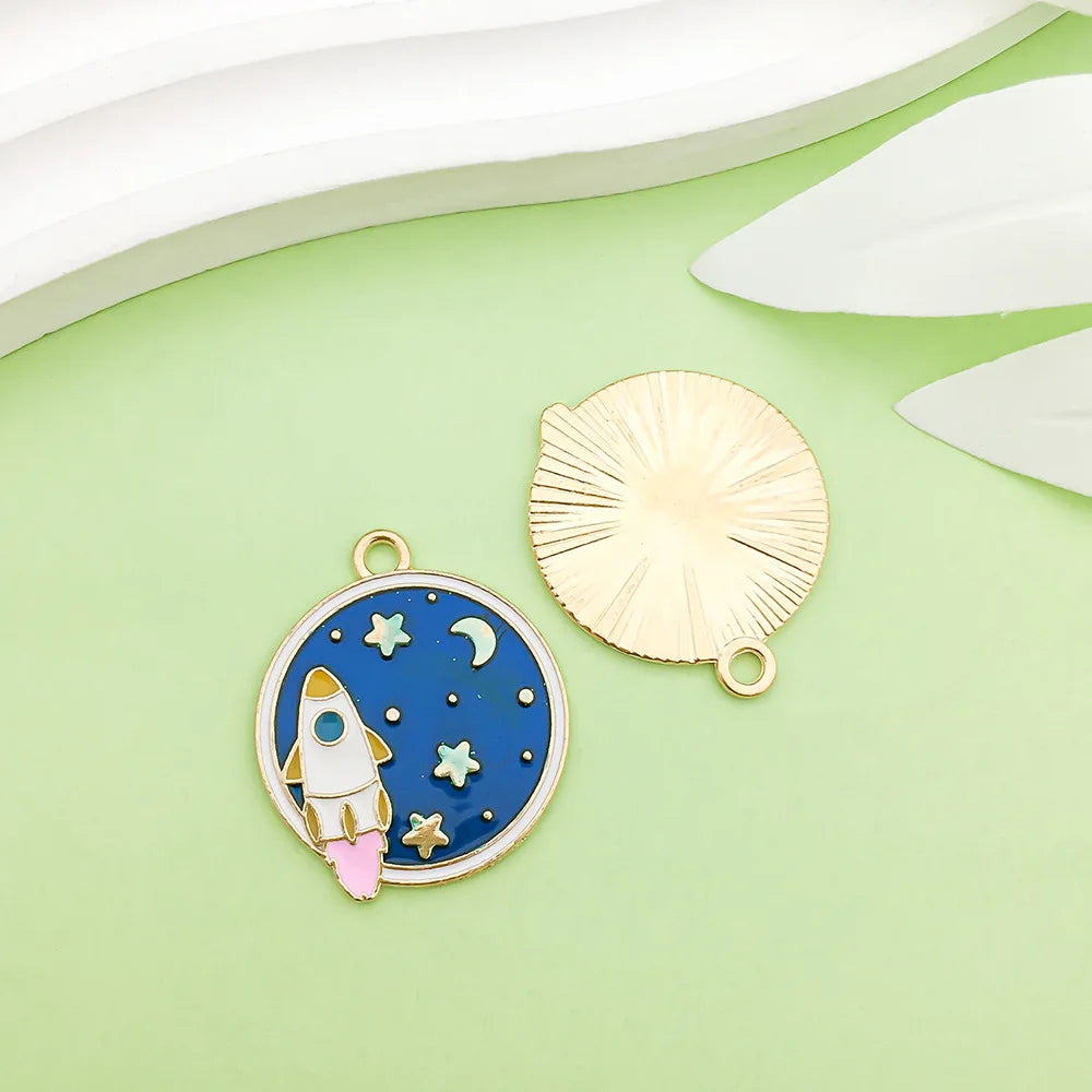 Cherry Blossom Alloy Charm Pendant for DIY Jewelry Making Jewelry Charm Pendant SWANS E