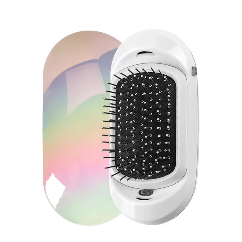 YIBER Anti-Static Ionic Hairbrush – Frizz Control All Hair Types Ionic Hairbrush SWANS WHITE
