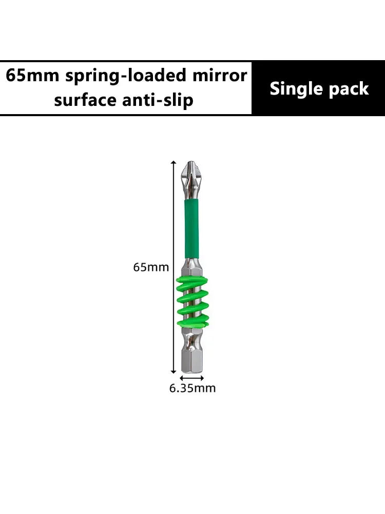 Magnetic PH2 Spring Screwdriver Bits 60/90/110mm 1/4" Hex Shank Screwdriver Bits SWANS 65mm 1pc