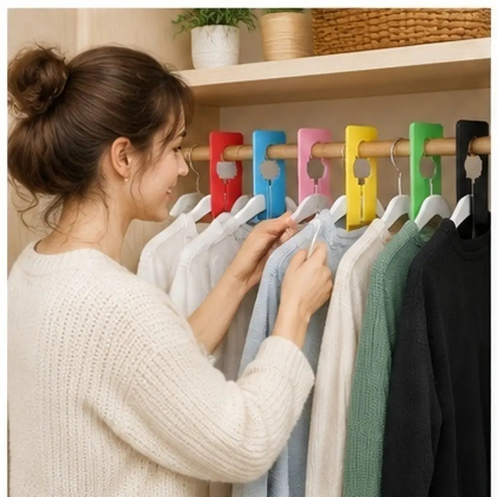 5-Pack Closet Dividers – Reusable Writable Hanging Separators Closet Dividers SWANS Default Title