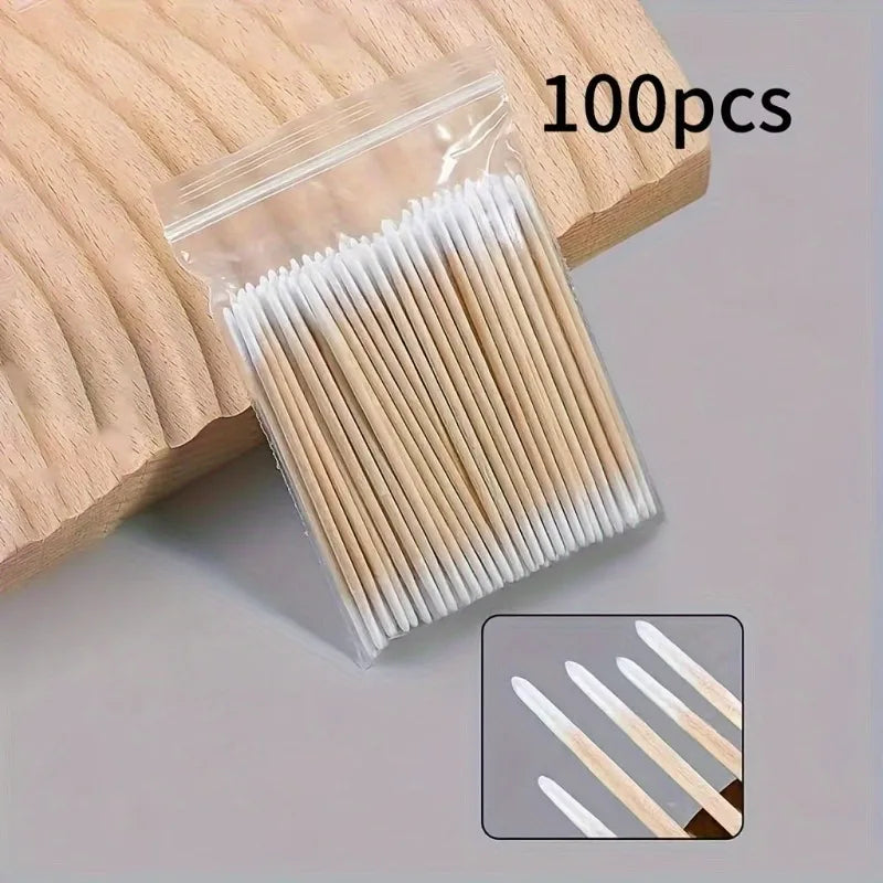 SWANS Wooden Cotton Swabs – Nail Art Correction Sticks Nail Art Correction Sticks SWANS