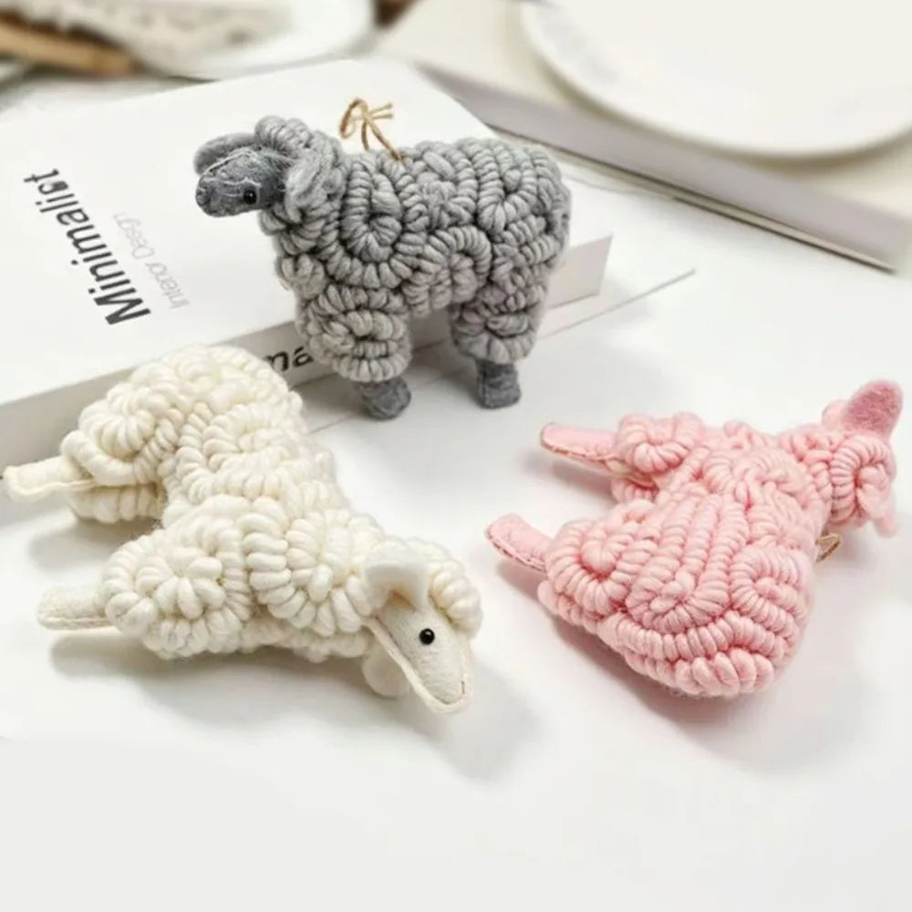 Wool Felt Sheep Christmas Ornament – Tree & Flower Box Decor Christmas Ornament SWANS