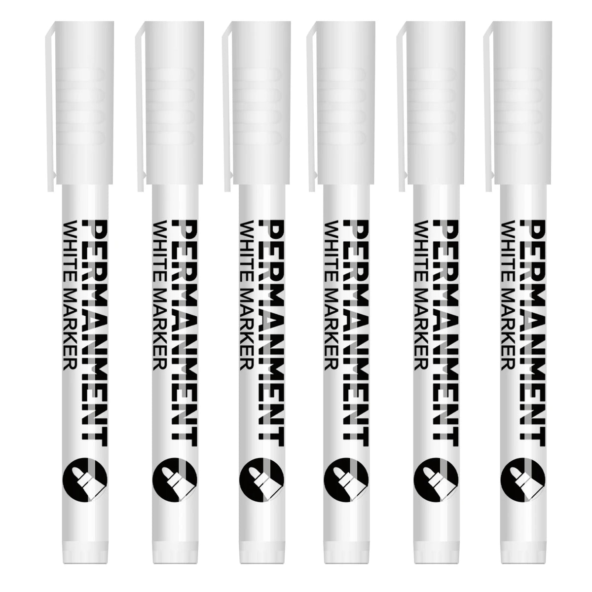 White Acrylic Paint Pen Set 3/6Pcs – Fine Tip Opaque Marker Acrylic Paint Marker SWANS 6pack