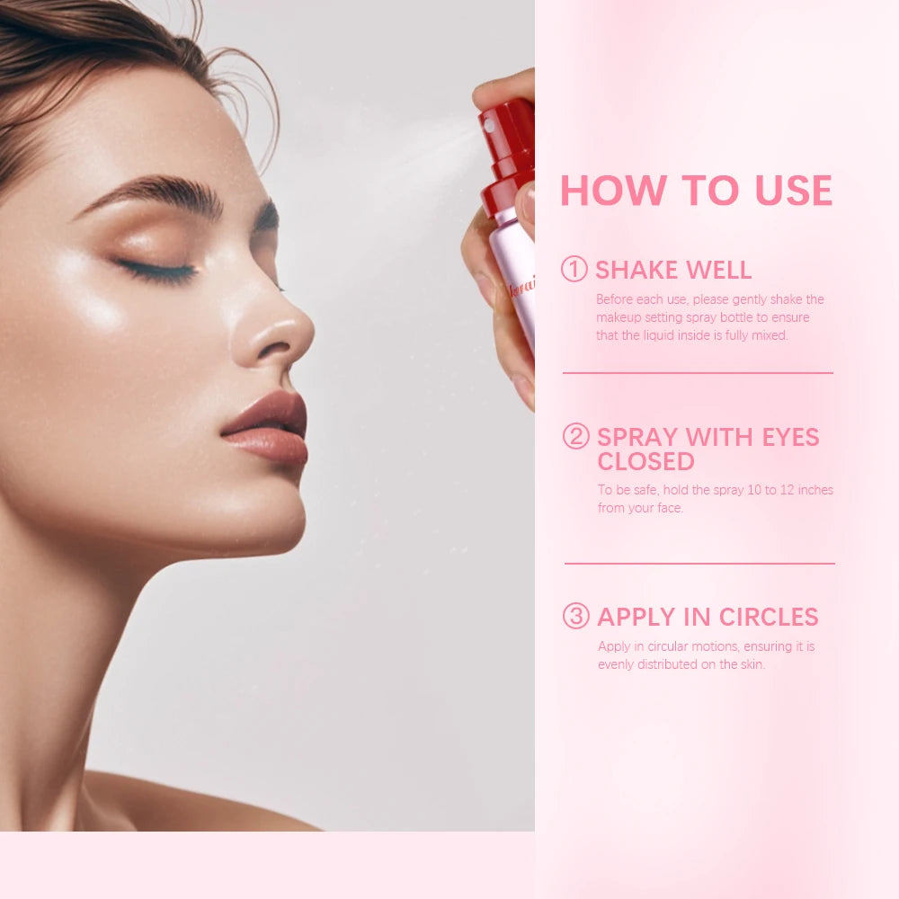 Lakerain Mattifying Setting Spray – Waterproof Oil Control 60ml Makeup Setting Spray SWANS