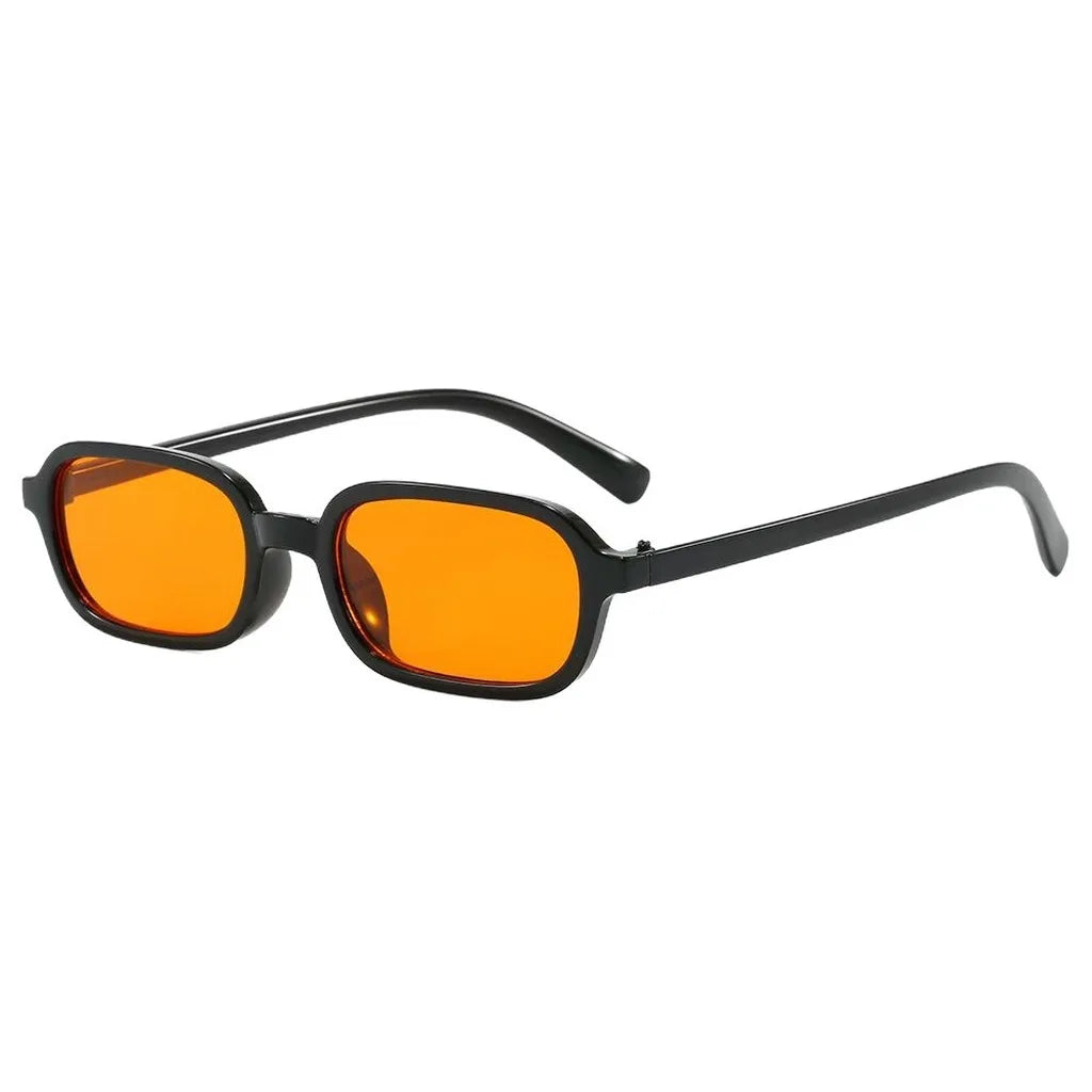 Women's Small Rectangle Sunglasses UV400 Trendy Fashion Rectangle Sunglasses SWANS
