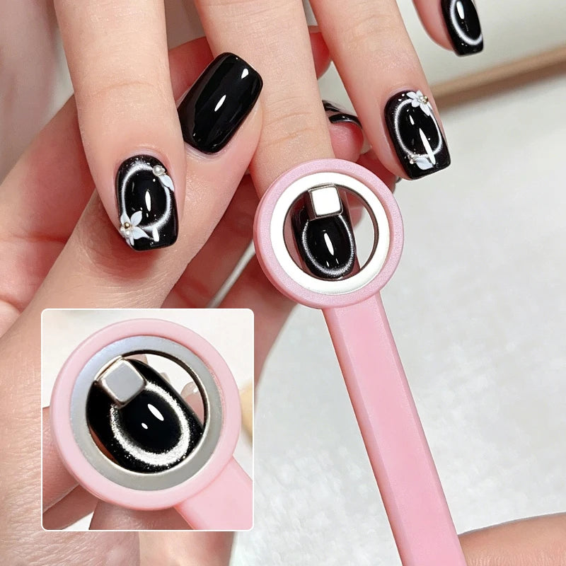 Cat Eye Nail Magnet Ring Tool for Gel Polish DIY Nail Art Nail Art Magnet Tool SWANS