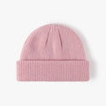 Unisex Knit Beanie Cap – Brimless Dome Hat, 9 Colors Knit Beanie Hat SWANS pink
