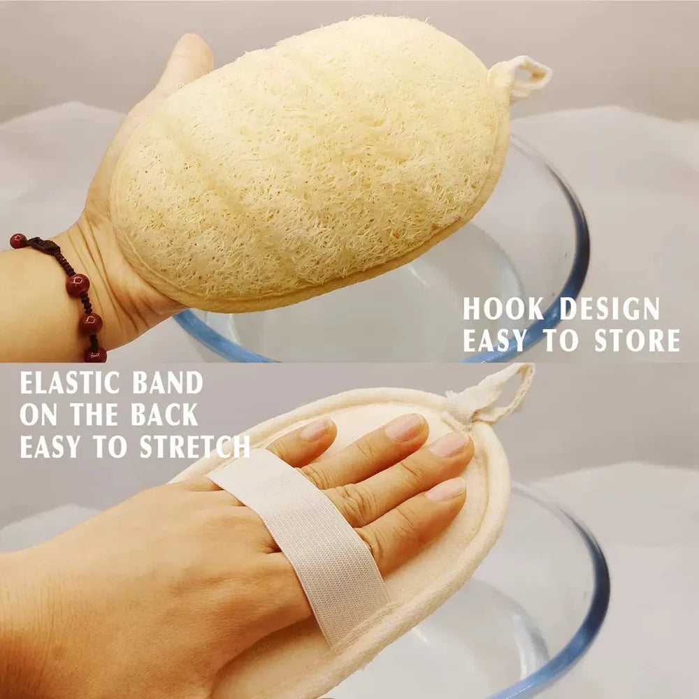 Luffa Exfoliating Bath Scrub Towel 1/3/6 Pack | SWANS Exfoliating Bath Scrub SWANS