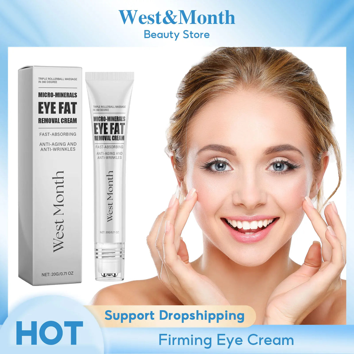 WEST MONTH Firming Eye Cream – Dark Circles & Fine Lines 20g Eye Cream SWANS Default Title
