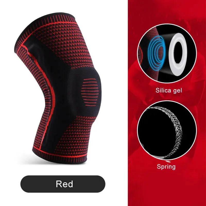 SWANS Double Compression Knee Sleeve for Sports & Running Compression Knee Sleeve SWANS Red S