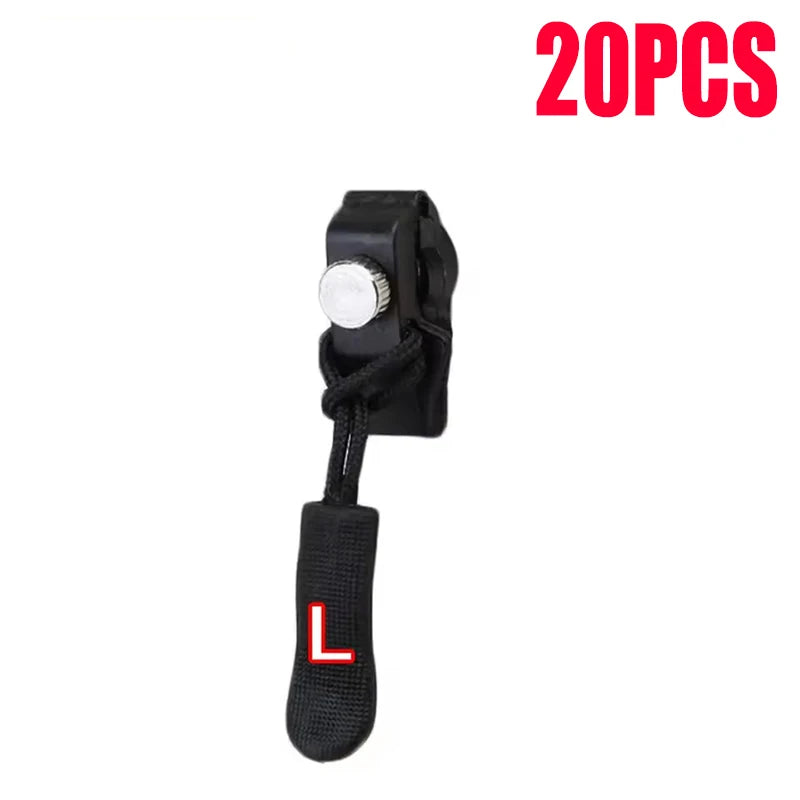Universal Zipper Repair Kit – Replacement Slider Pulls 3–60 Pack Zipper Repair Kit SWANS L-20pcs