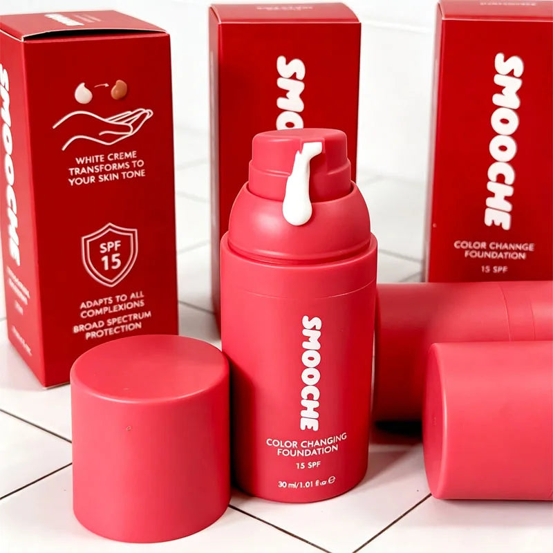 Smooche Color Changing Liquid Foundation – Glycerin & Vitamin E Liquid Foundation SWANS