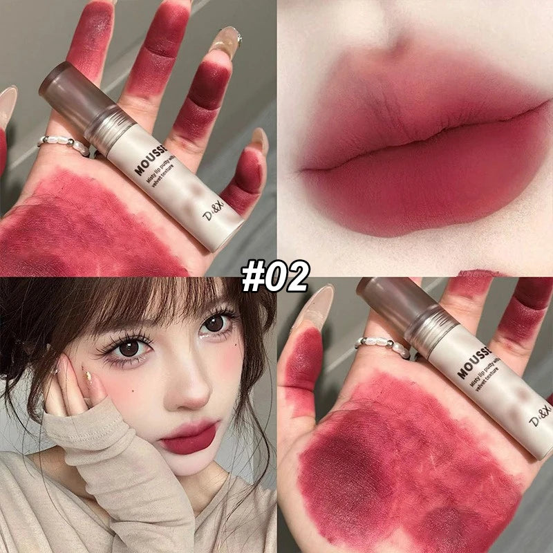 Velvet Matte Liquid Lipstick – Long-Lasting, 8 Shades Matte Liquid Lipstick SWANS 02