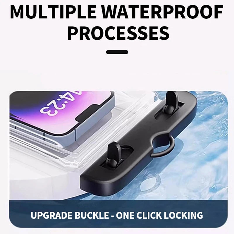 Waterproof Phone Pouch 6" – Dry Bag for Swimming & Beach Waterproof Phone Pouch SWANS