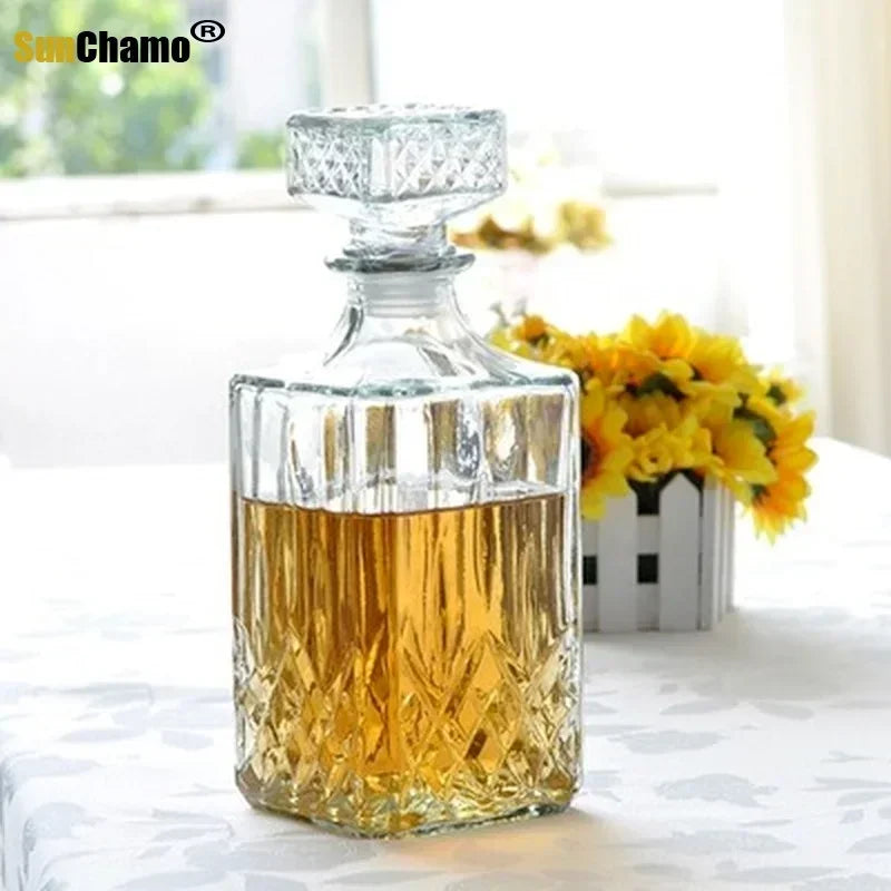1000ml Lead-Free Glass Wine Decanter & Whiskey Carafe Glass Wine Decanter SWANS