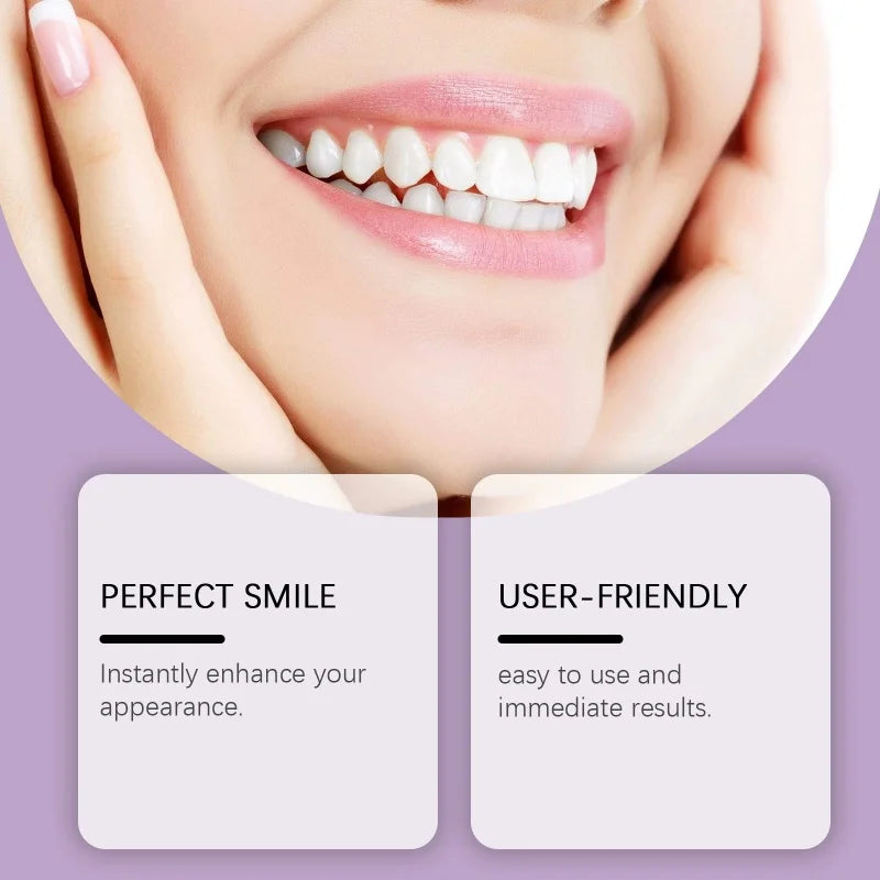 Silicone False Teeth Veneers – Upper & Lower Fake Teeth Kit Cosmetic Tooth Veneers SWANS