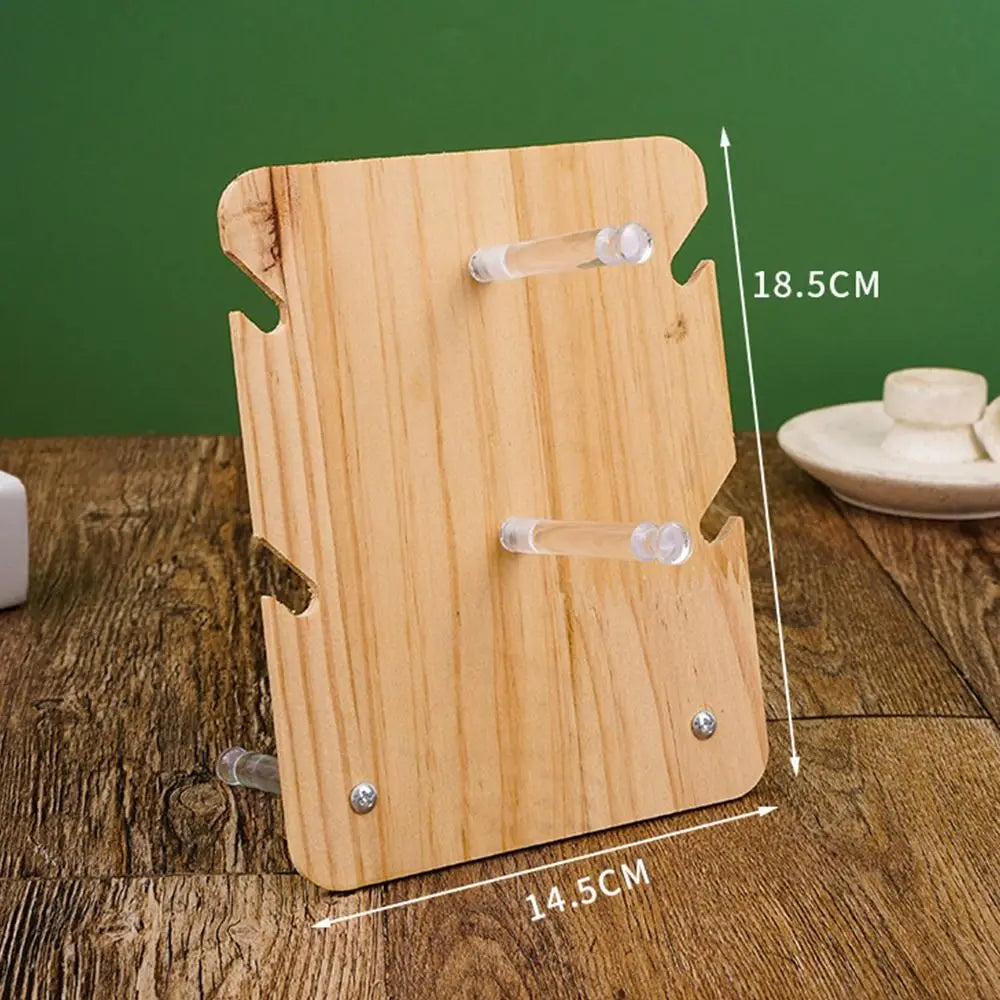 Solid Wood Sunglasses & Eyeglasses Display Stand Organizer Eyewear Display Stand SWANS 2-layer