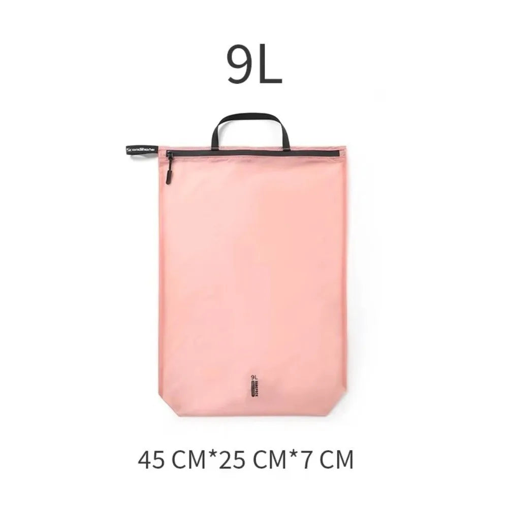Waterproof Wet Dry Bag – Foldable Nylon Travel Organizer Travel Organizer Bag SWANS Pink 9L