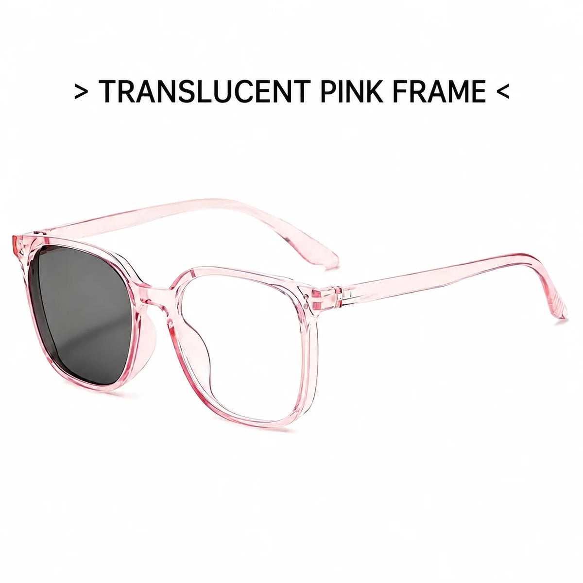 Women's Photochromic Blue Light Blocking Eyeglass Frames Eyeglass Frames SWANS Pink Clear