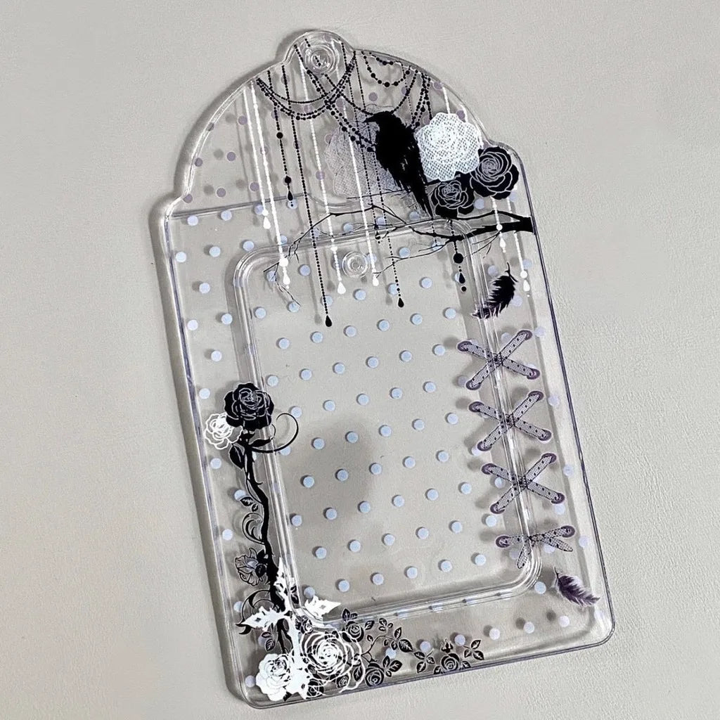 Transparent PVC Card Holder Bag Charm – Campus ID & Collectible Card Holder Charm SWANS Style 2