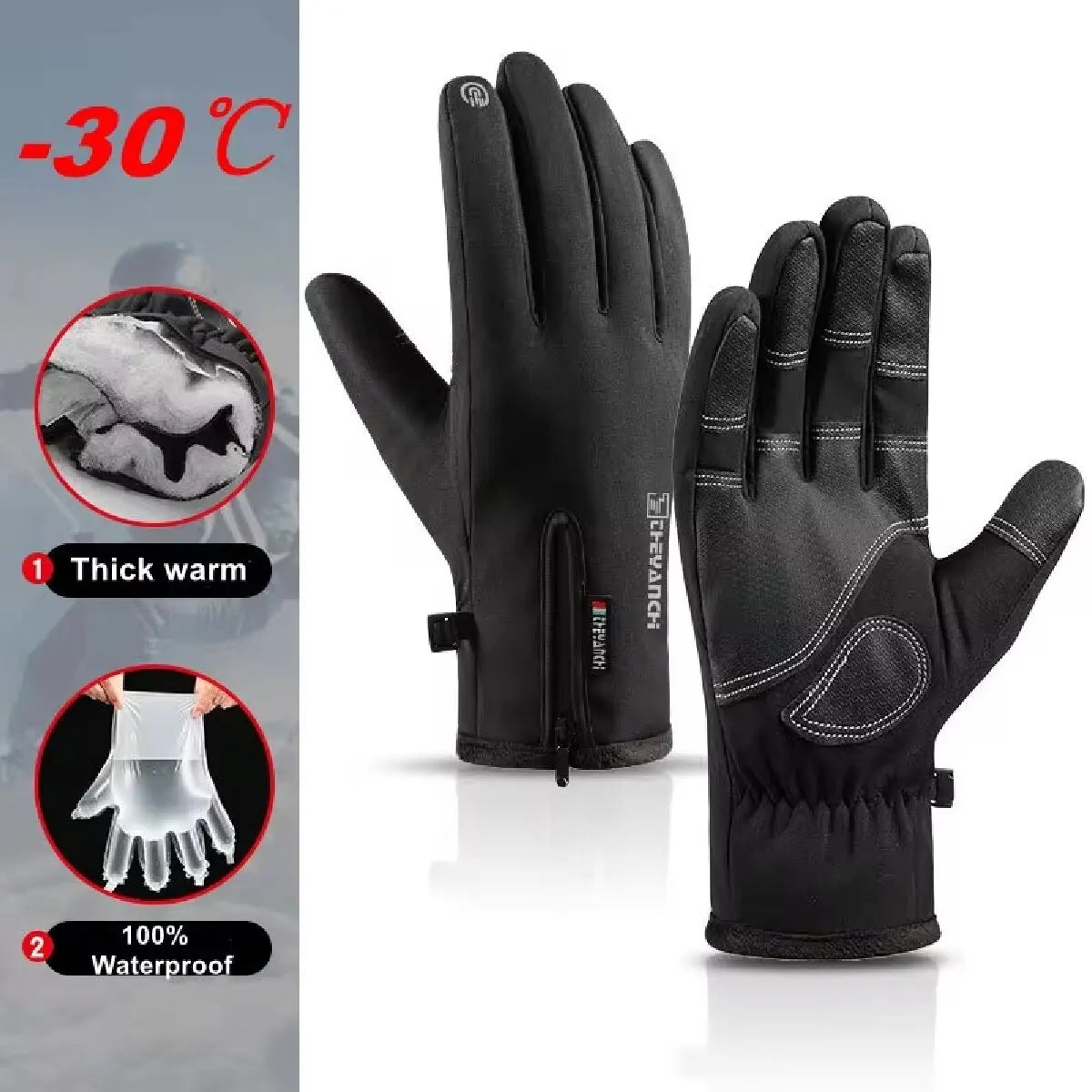 Waterproof Windproof Touchscreen Riding Gloves – Unisex Riding Gloves SWANS