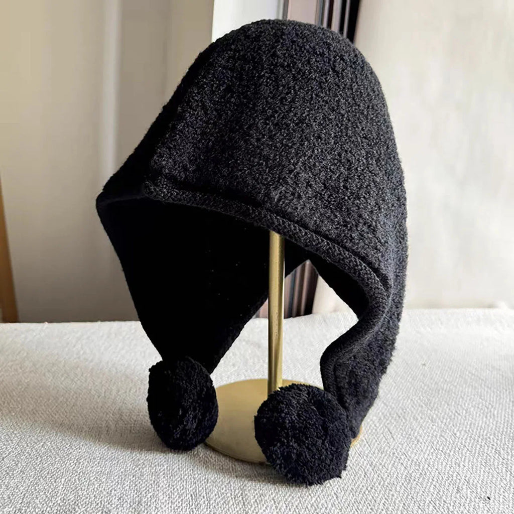 Women's Winter Pompom Balaclava Knit Beanie Hat Winter Beanie Hat SWANS style5 One Size
