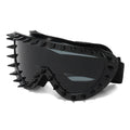 TOYEARN Steampunk Y2K Big Frame Rivet Sunglasses UV400 Fashion Sunglasses SWANS Black Black
