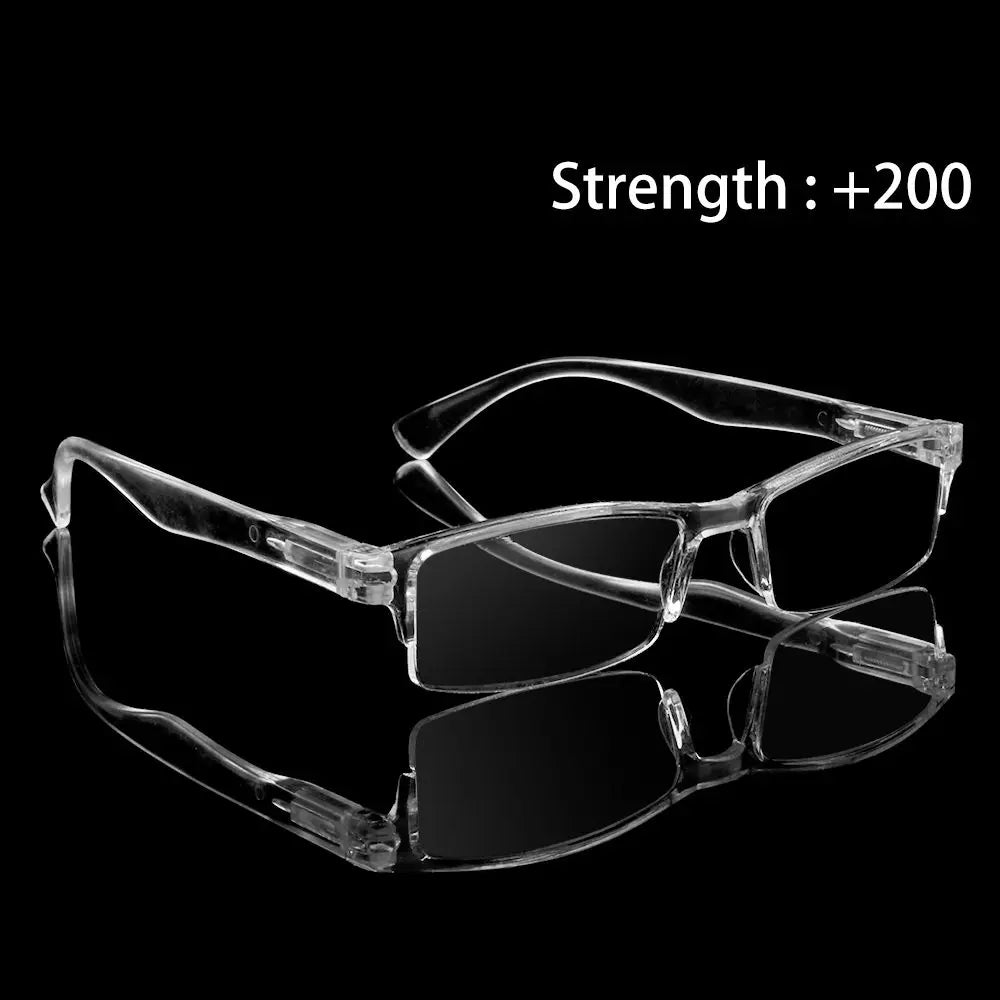 SWANS Transparent Reading Glasses Ultralight PC +1.00–+4.00 Reading Glasses SWANS Strength 2.00