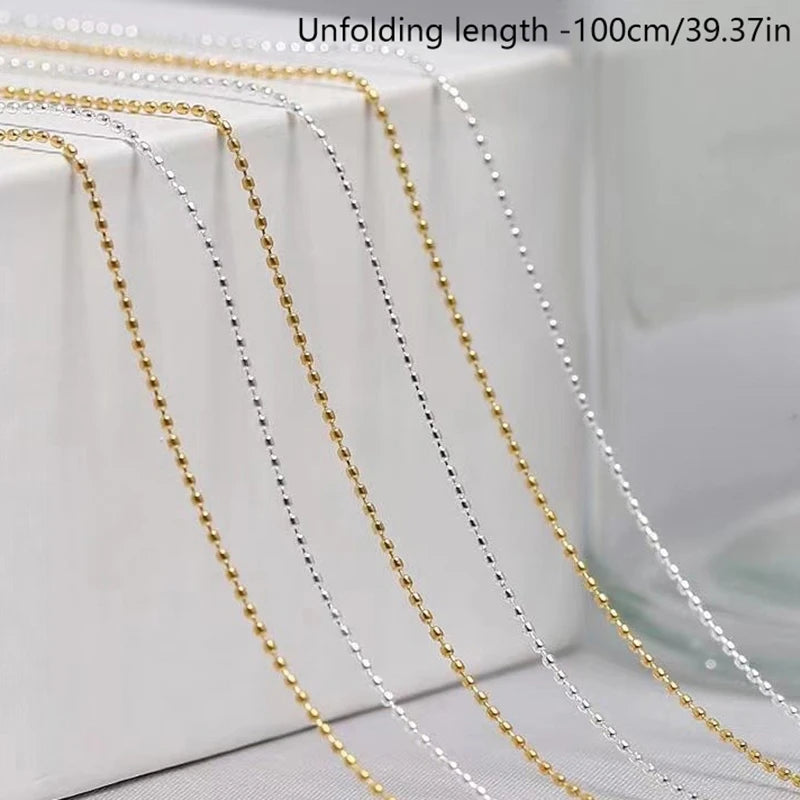 100cm Metal Nail Art Chain – Gold & Silver 3D DIY Decoration Nail Art Chain SWANS