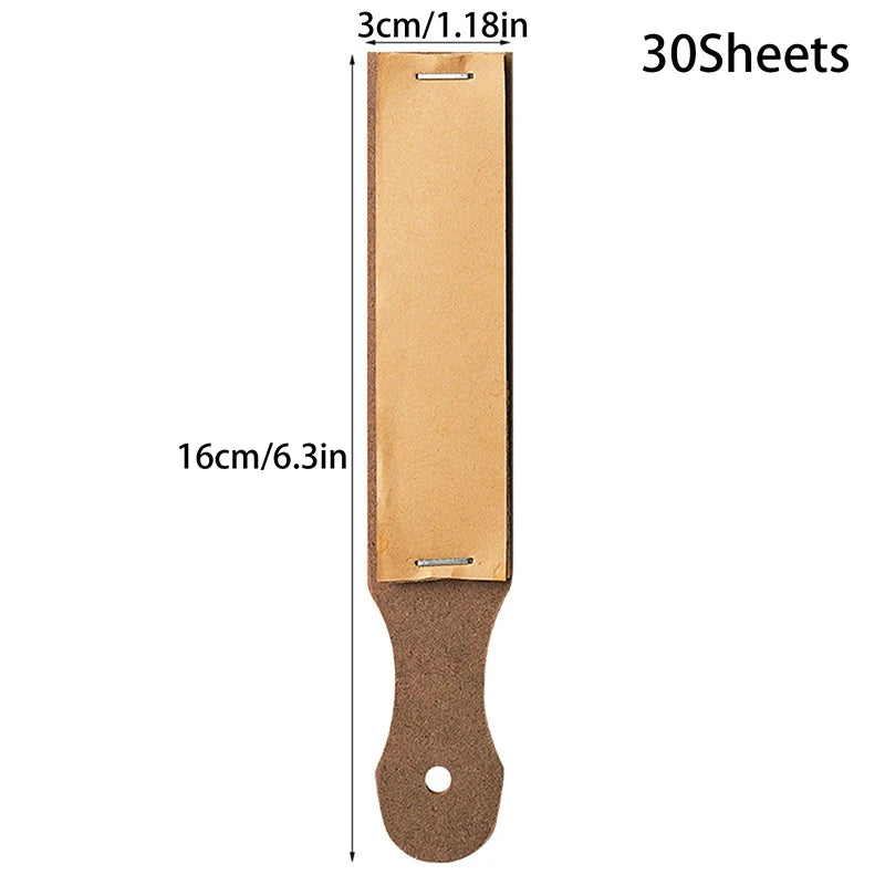 Eyebrow Pencil Sandpaper Sharpening Board | Precision Tip Tool Eyebrow Sharpening Tool SWANS 30pcs