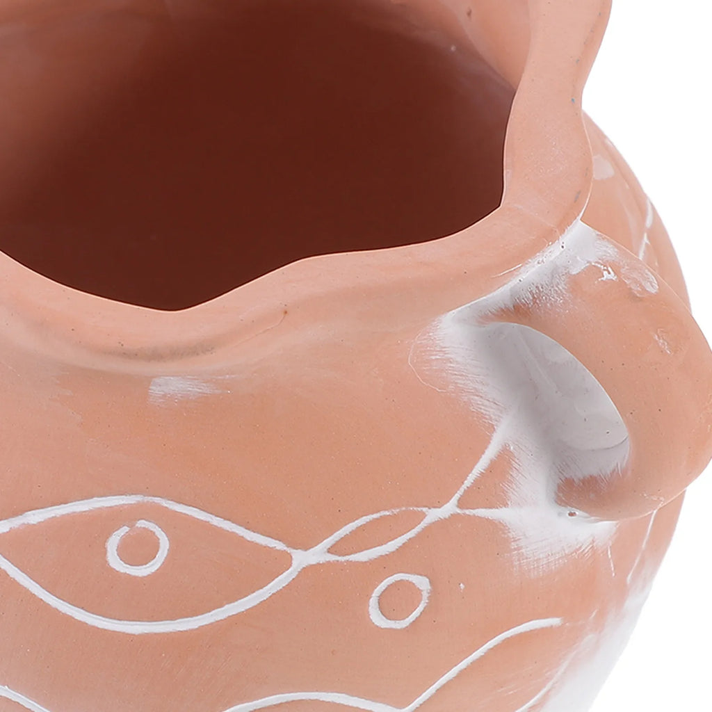 Double Handle Ceramic Flower Pot – Desktop Indoor Planter Ceramic Planter Pot SWANS