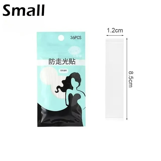 Women's Double-Sided Fashion Tape – 5 Rolls Clothing Body Tape Fashion Clothing Tape SWANS One Size small-36pcs