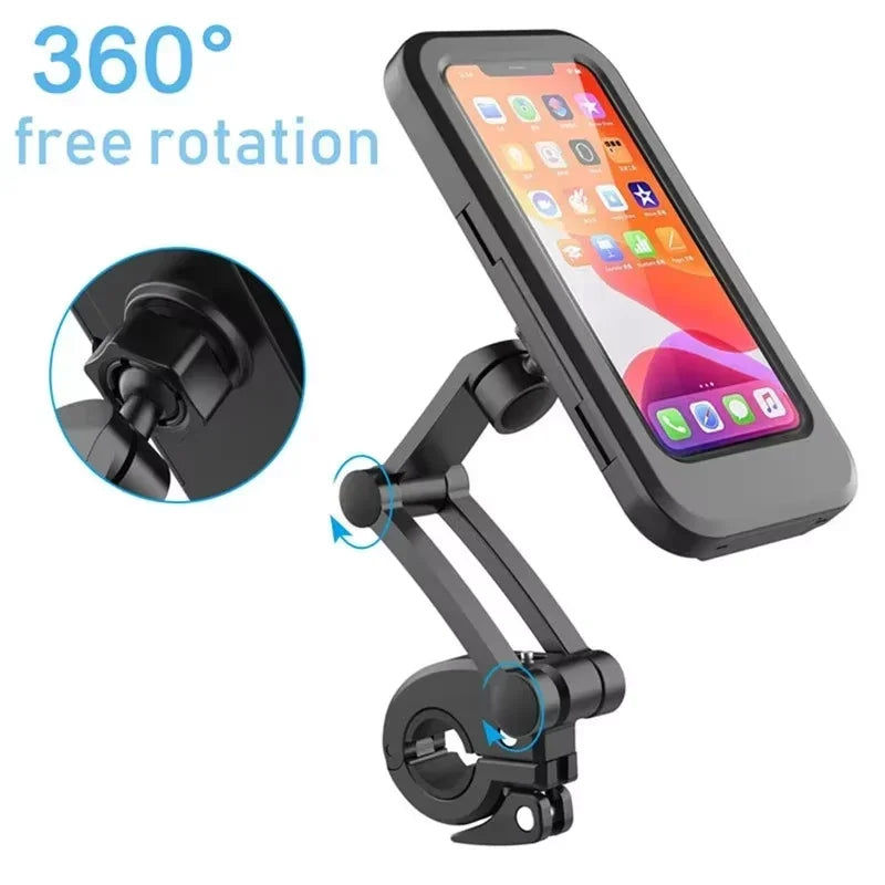 Waterproof Motorcycle Phone Holder 360° Swivel Universal Mount Motorcycle Phone Mount SWANS