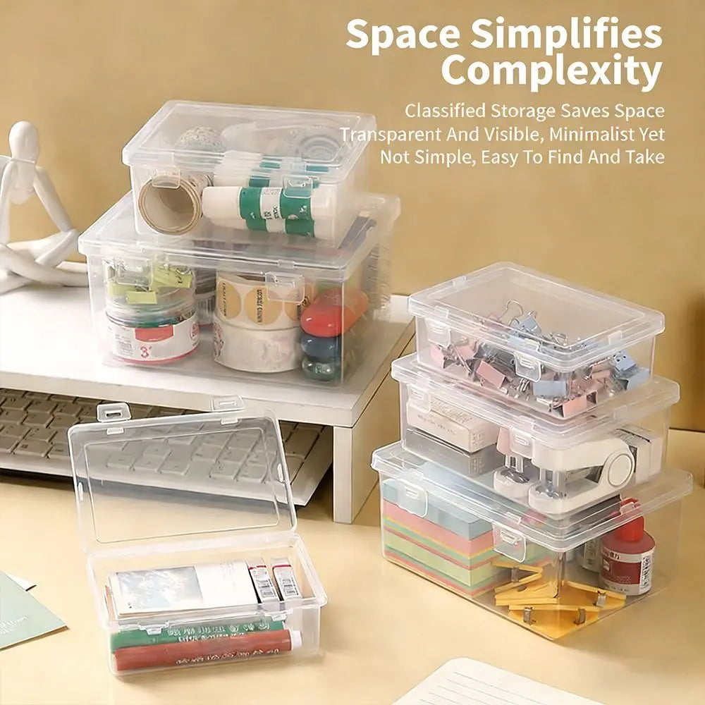 Large Transparent Storage Box with Lid – Dustproof Organizer Storage Organizer Box SWANS