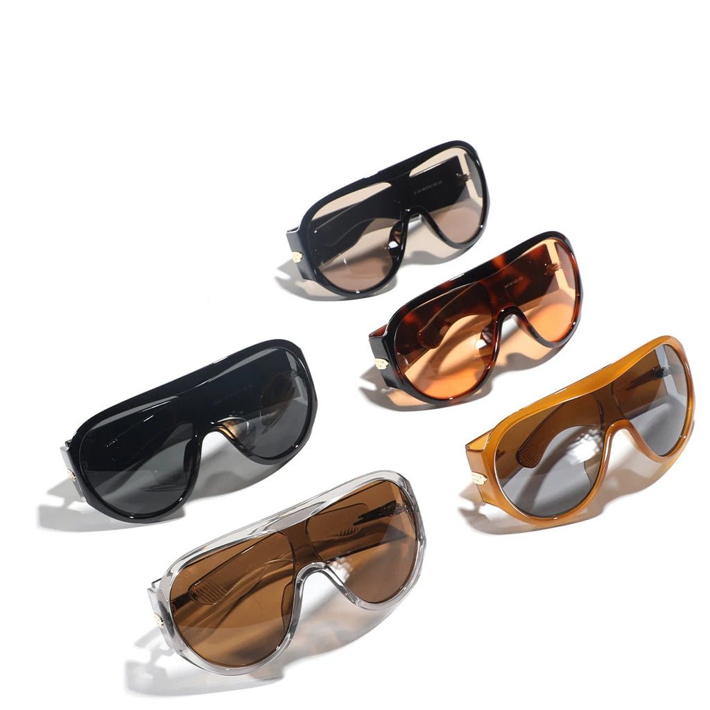 TOYEARN Oversized Y2K Punk Sunglasses – UV400 Unisex Fashion Sunglasses SWANS