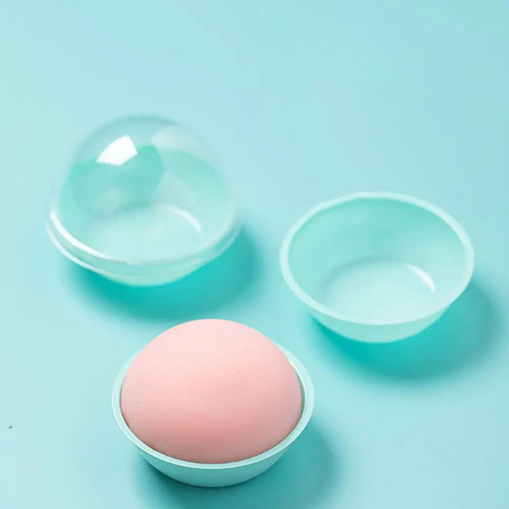 100-Pack Transparent Round Pastry Boxes – Mooncake & Cupcake Pastry Packaging Box SWANS blue 6.5-5cm