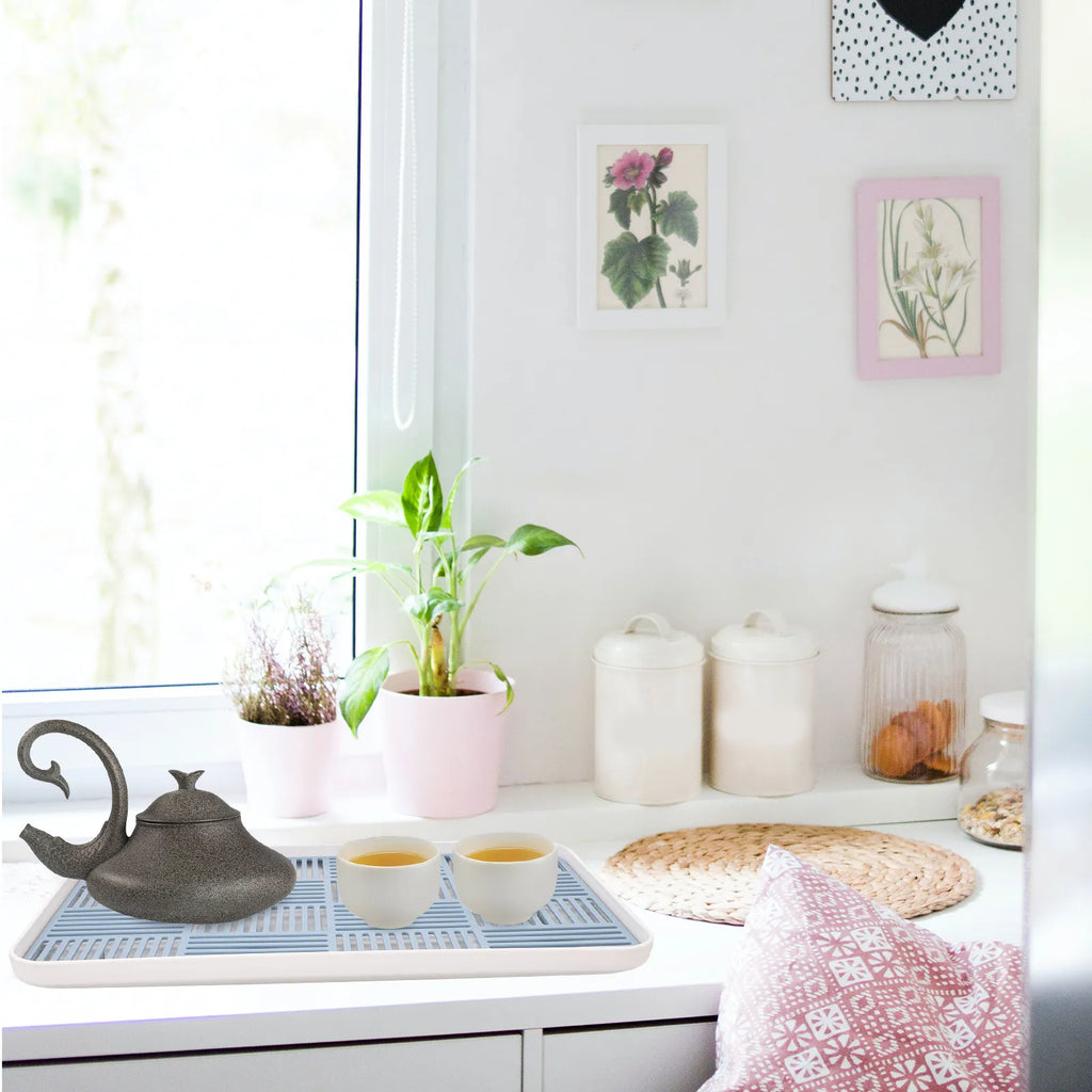 Double-Layer Draining Tray – Fruit, Snack & Tea Serving Plate Draining Serving Tray SWANS