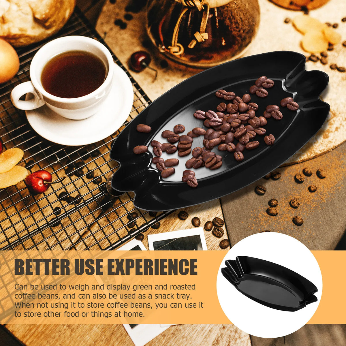 Coffee Bean Cupping Sample & Display Tray – 500g Capacity Coffee Cupping Tray SWANS