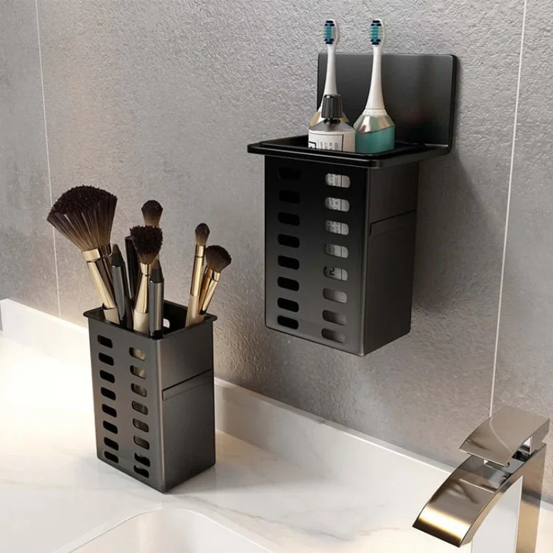 Wall Mounted Storage Box – Kitchen & Bathroom Organizer Wall Storage Organizer SWANS