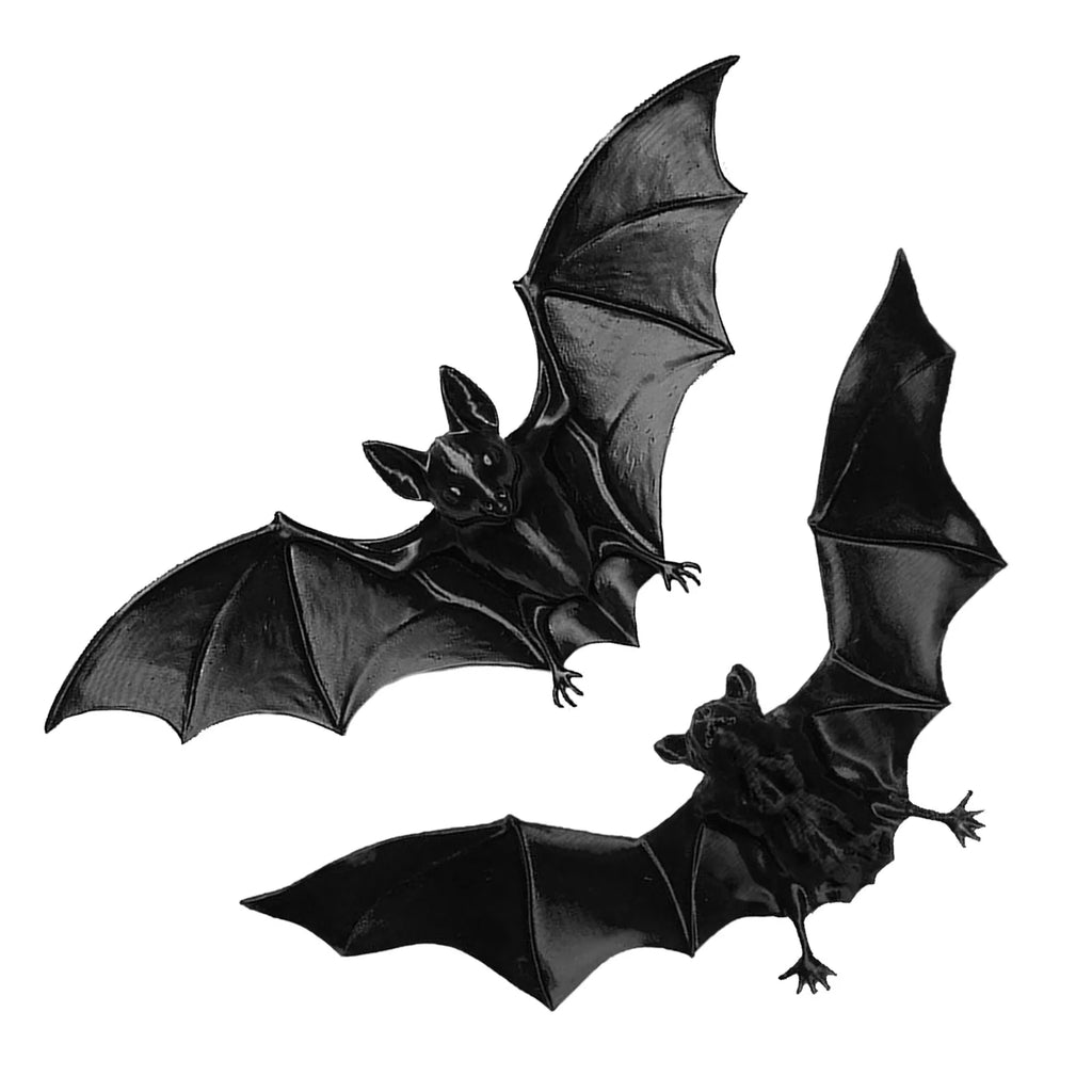 2-Pack Halloween PVC Bat Hanging Decorations Indoor & Outdoor Halloween Decoration SWANS