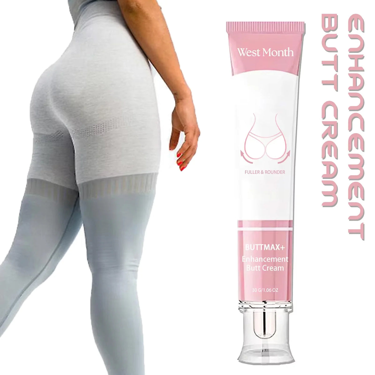 WEST MONTH Hip Firming & Sculpting Body Cream 30g Body Firming Cream SWANS