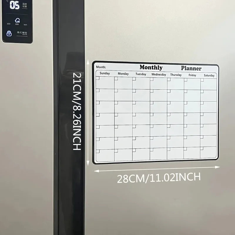 Magnetic Dry Erase Monthly Calendar Planner for Refrigerator Magnetic Calendar Planner SWANS