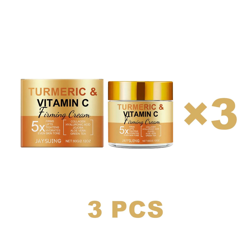 Jaysuing Turmeric Vitamin C Face Cream – Brightening & Firming Brightening Face Cream SWANS 3 PCS