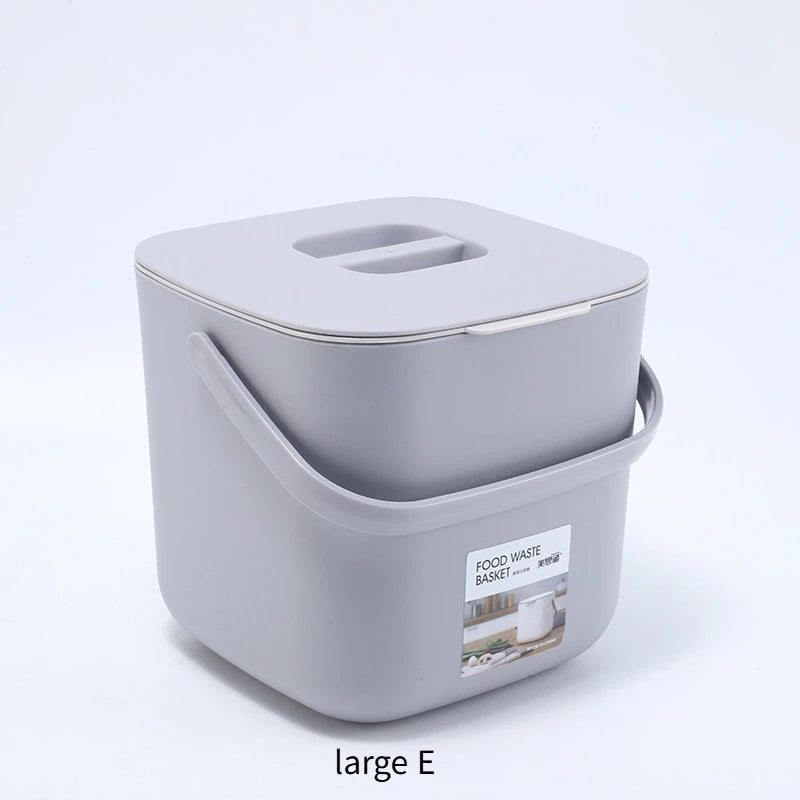 SWANS Portable Rectangular Waste Bin with Lid – Leak-Proof Lidded Waste Bin SWANS large E