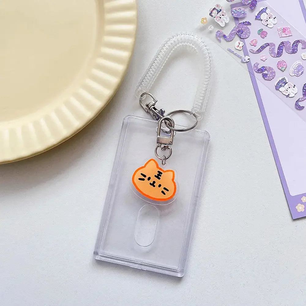 Transparent Acrylic ID Card Holder with Cartoon Keychain Card & ID Holder SWANS 1 China
